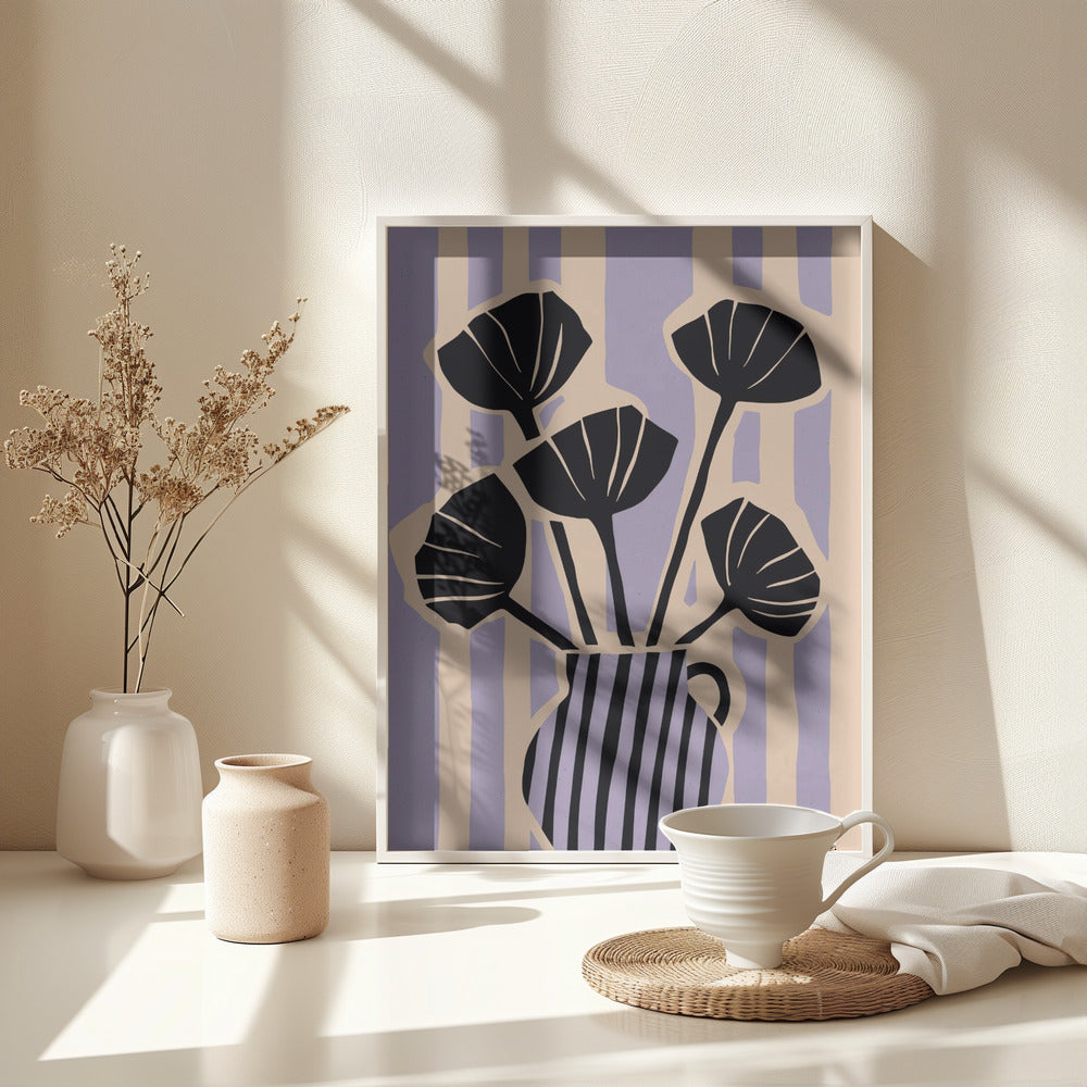 Stripedstilllifeno2 Fullsize Poster och Canvastavla