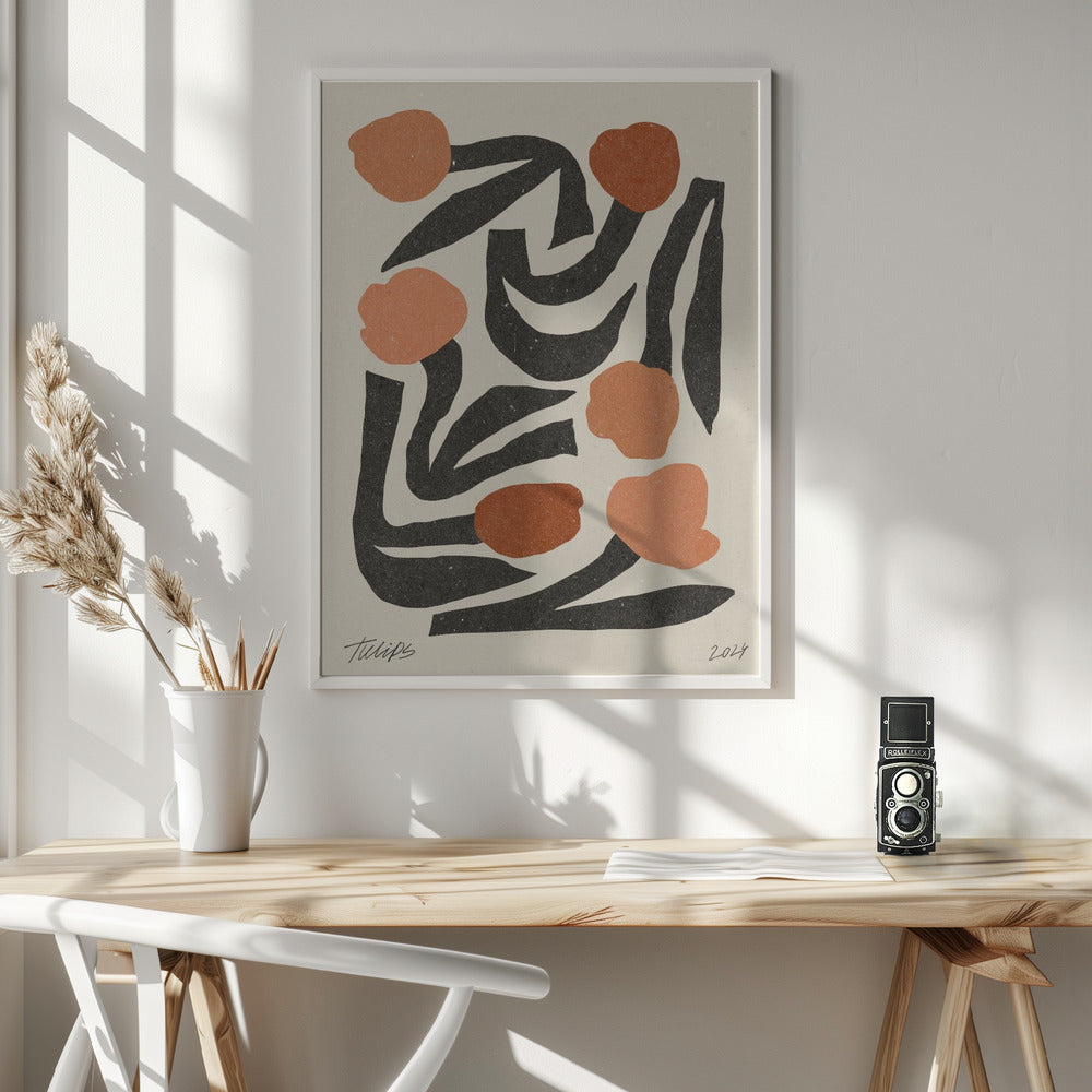 Modern Flower 03 Poster och Canvastavla