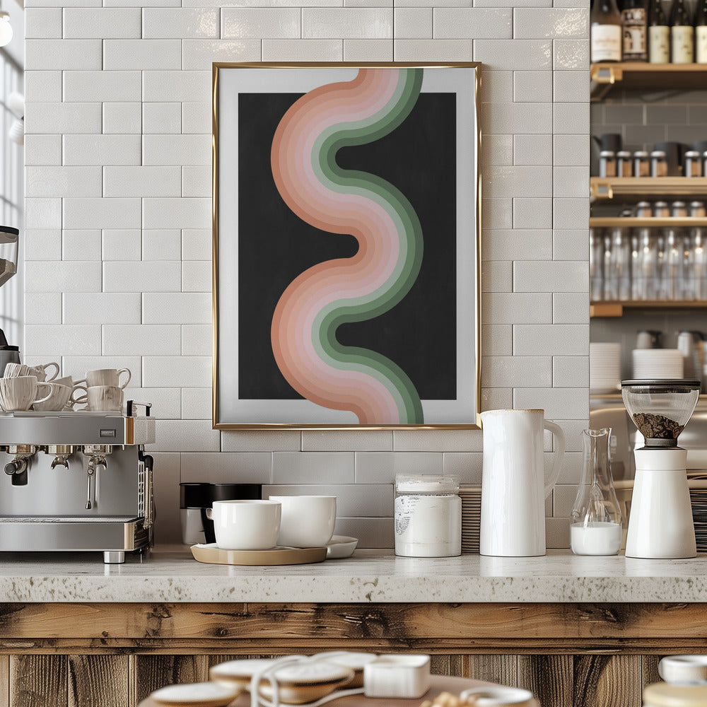 3x4 Aspectratio Pinkgreen31 Poster och Canvastavla