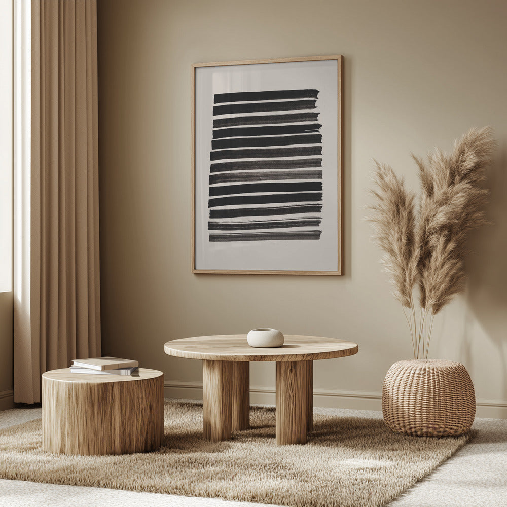 Stripes_Beige Poster och Canvastavla