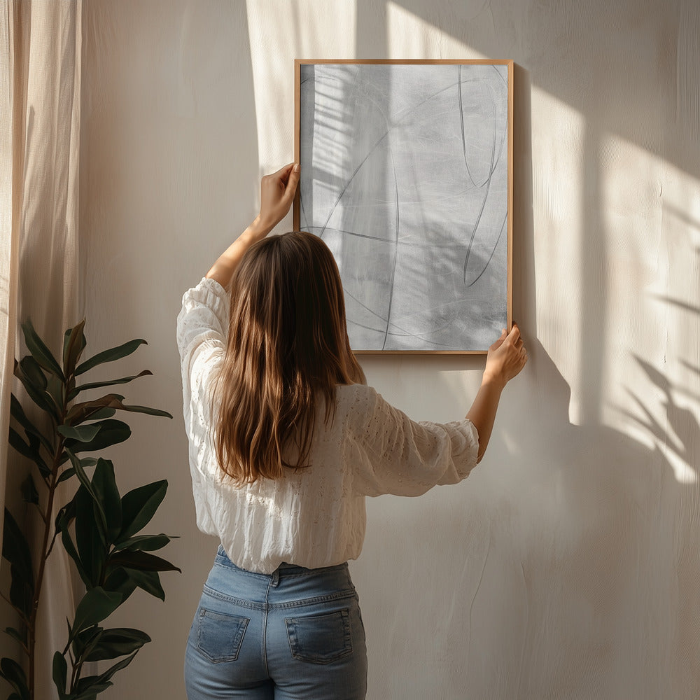 Gray context I Poster och Canvastavla