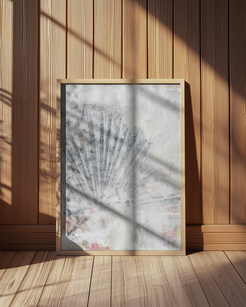Abstract shell painting natural structure mural Poster och Canvastavla