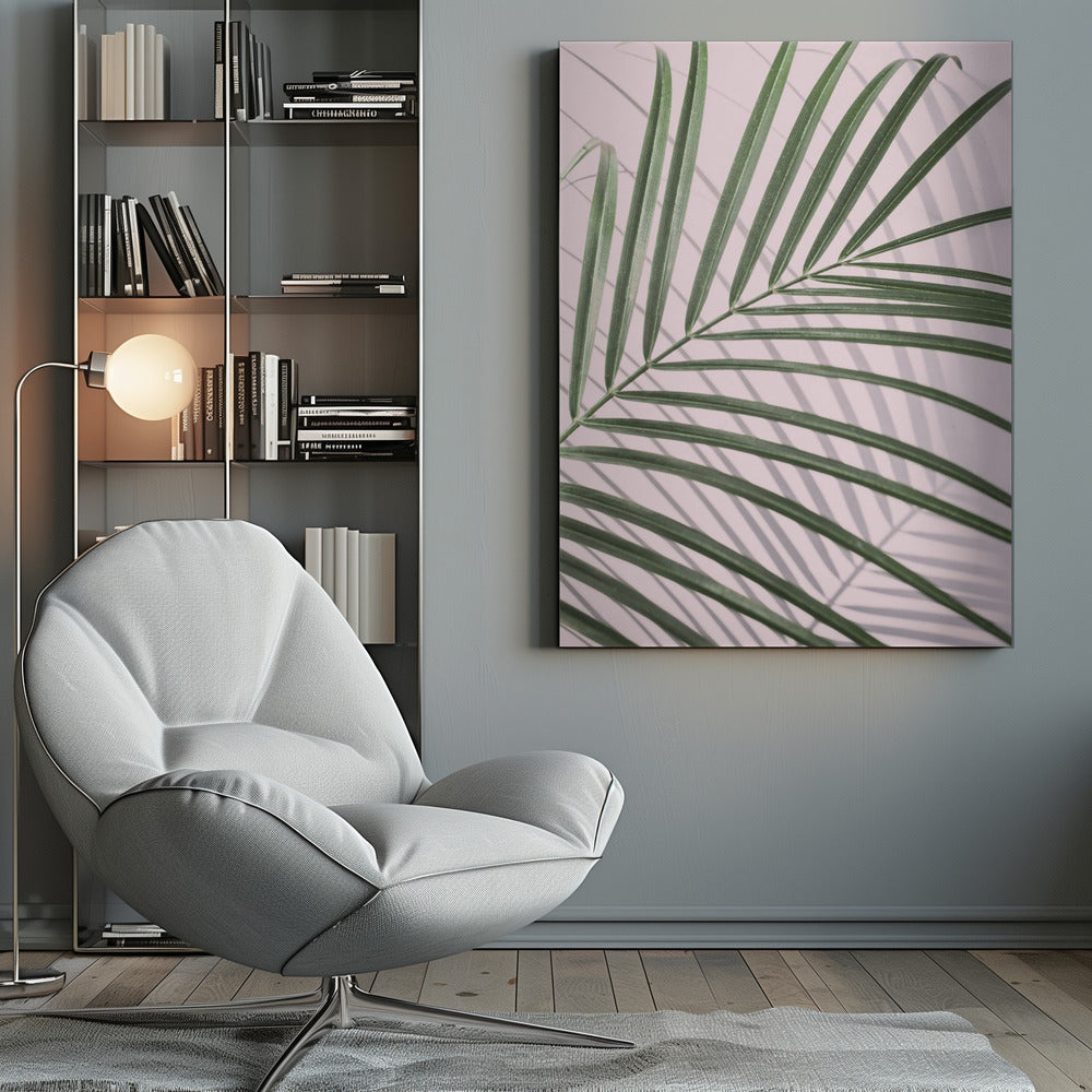 Palm Leaf Shadow Poster och Canvastavla