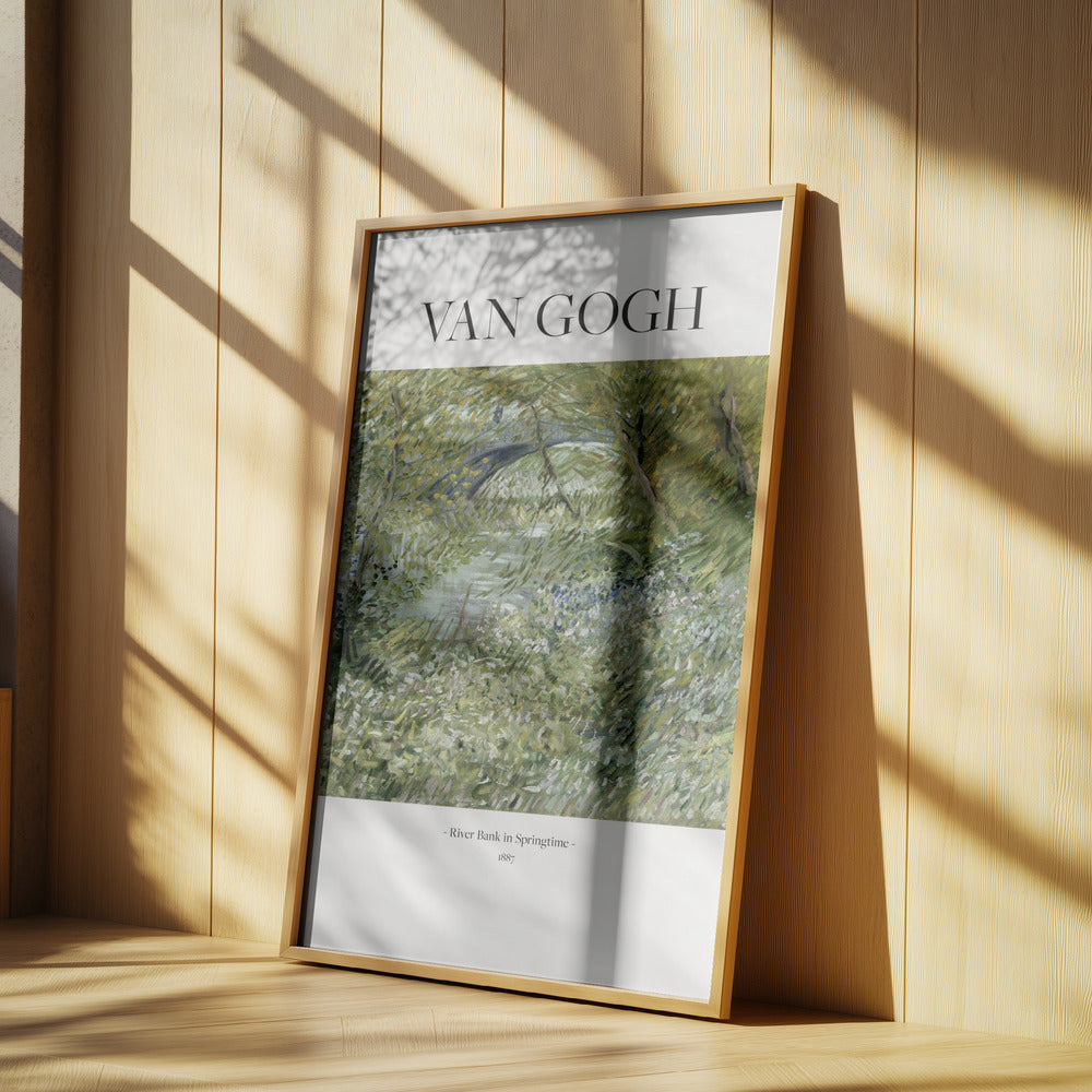 River Bank In Springtime (1887) Poster och Canvastavla