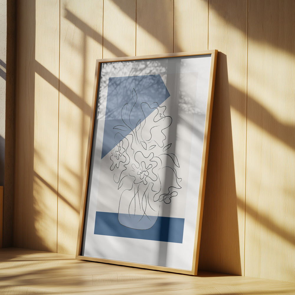 Tres Chic Bleu Poster och Canvastavla