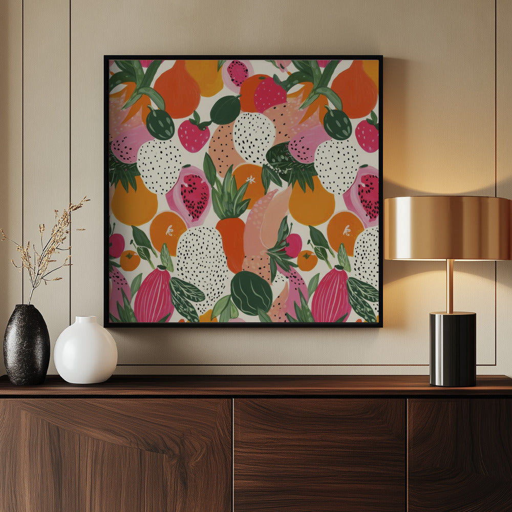 Freshfruitspattern Poster och Canvastavla
