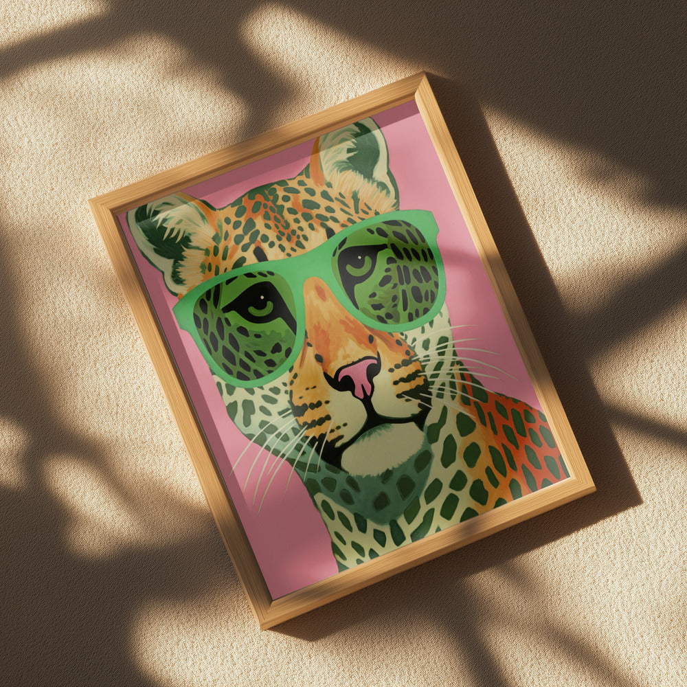 Leo With Glasses Poster och Canvastavla