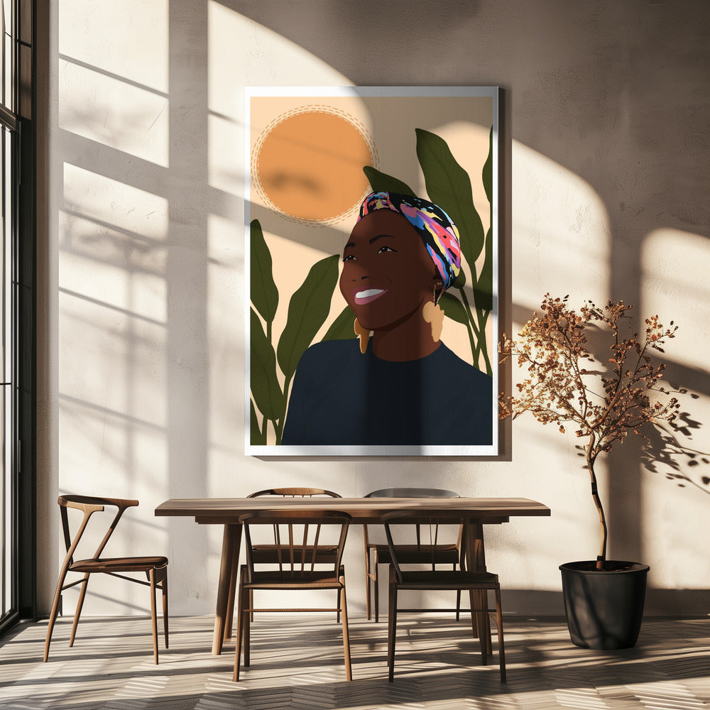 Sunny smile Poster och Canvastavla