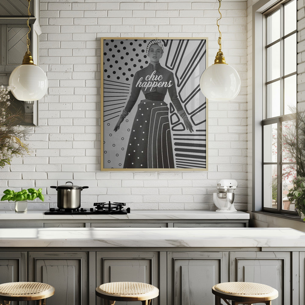 Chic Happens Poster och Canvastavla