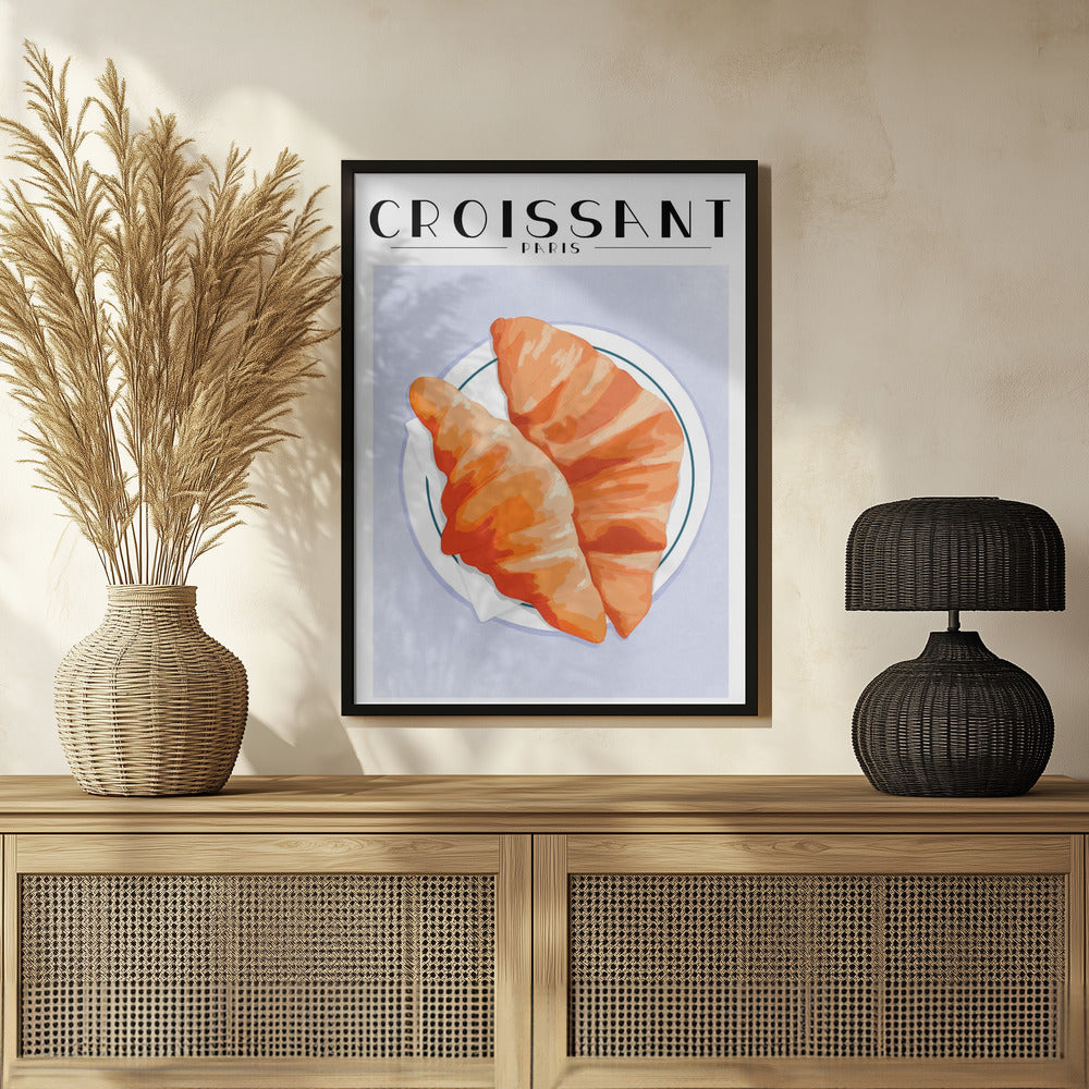Croissant - Paris Poster och Canvastavla