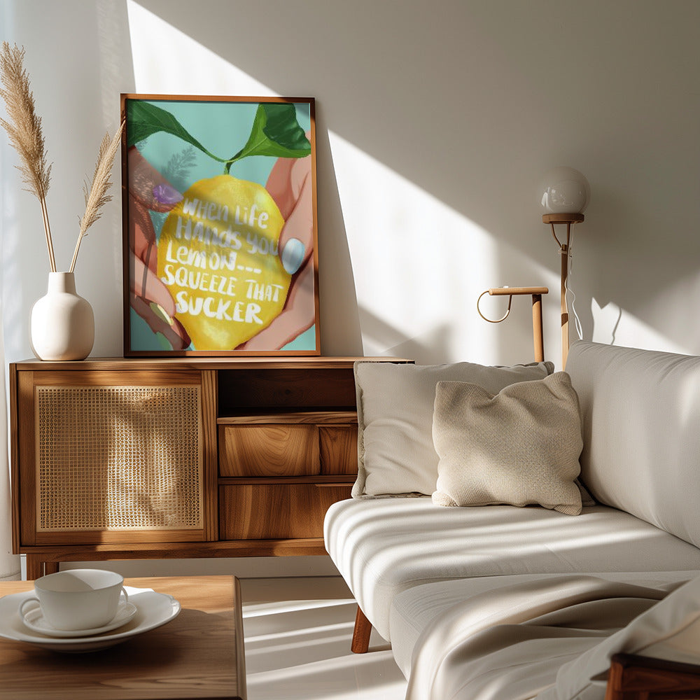 Squeeze That Lemon Poster och Canvastavla