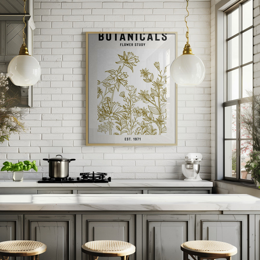 Botanicals Flower Study Ii Poster och Canvastavla