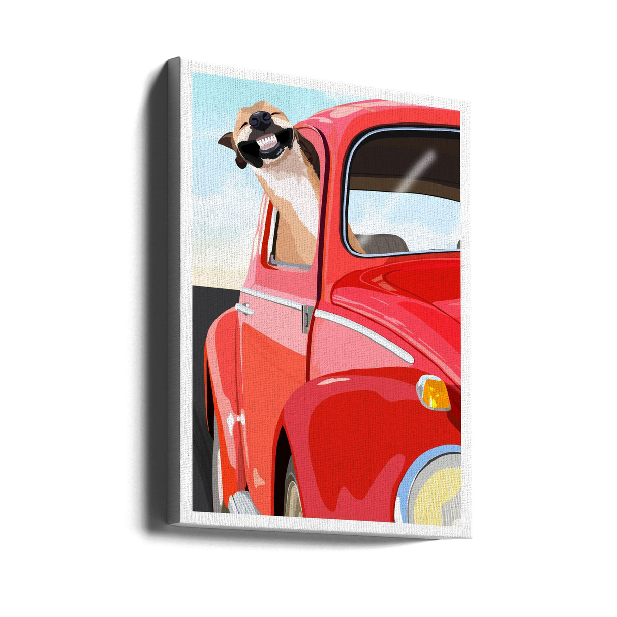 Zoom Dog Poster och Canvastavla