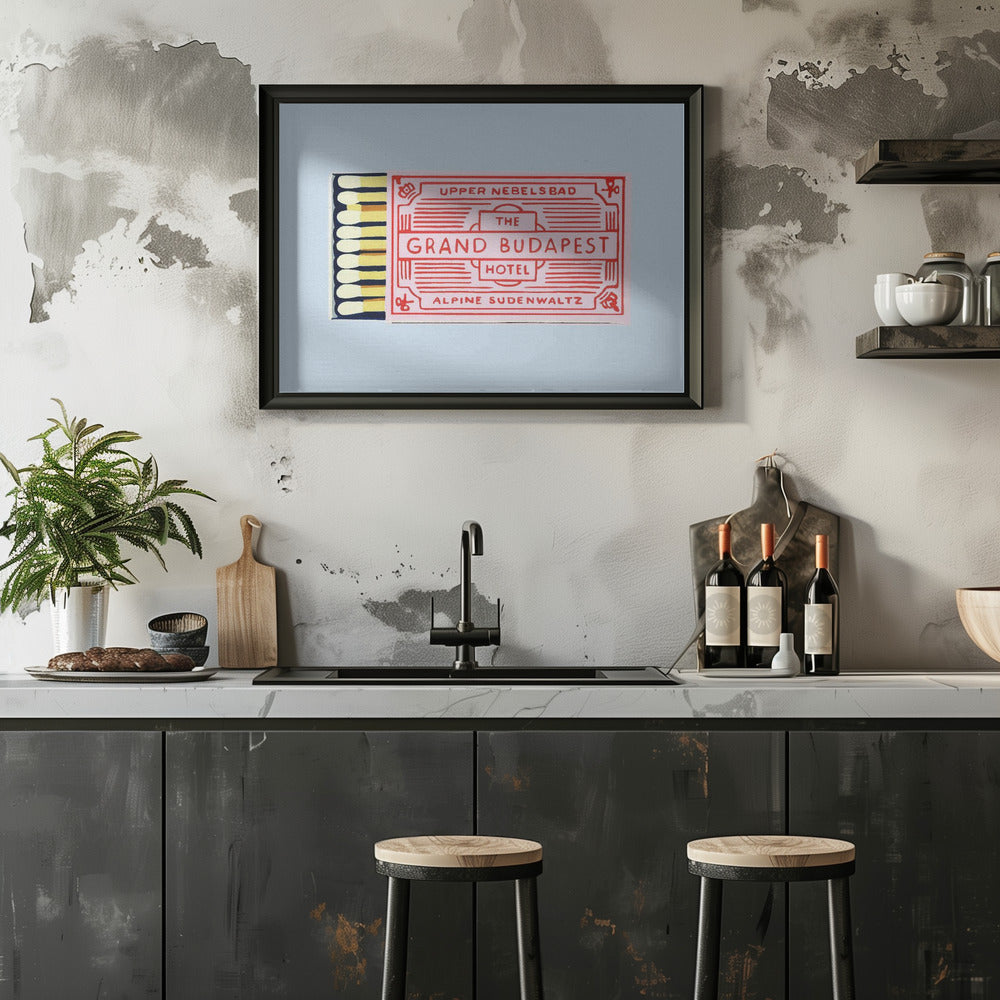 The Grand Budapest Hotel Poster Poster och Canvastavla