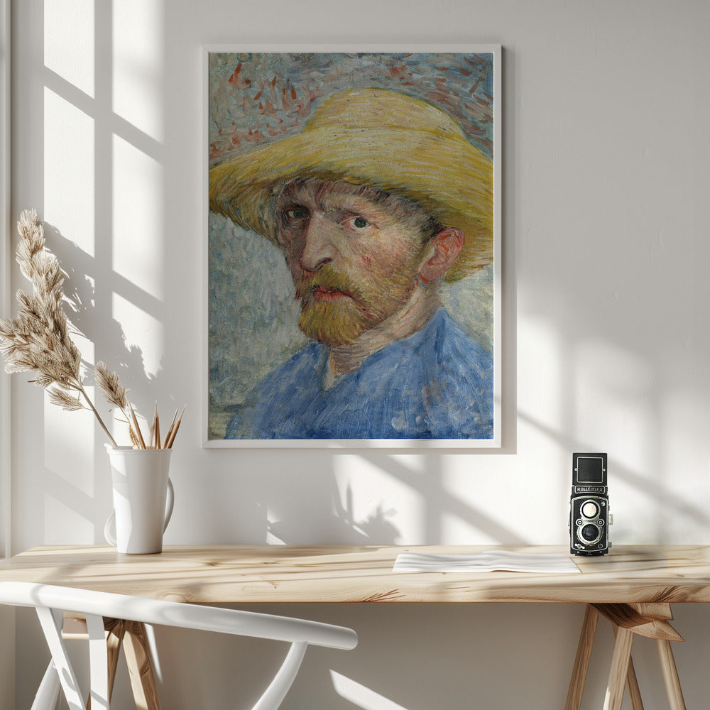 Vincent Van Gogh's Self Portrait (1887) Poster och Canvastavla