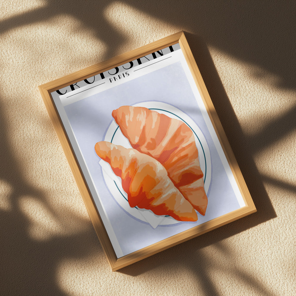 Croissant - Paris Poster och Canvastavla