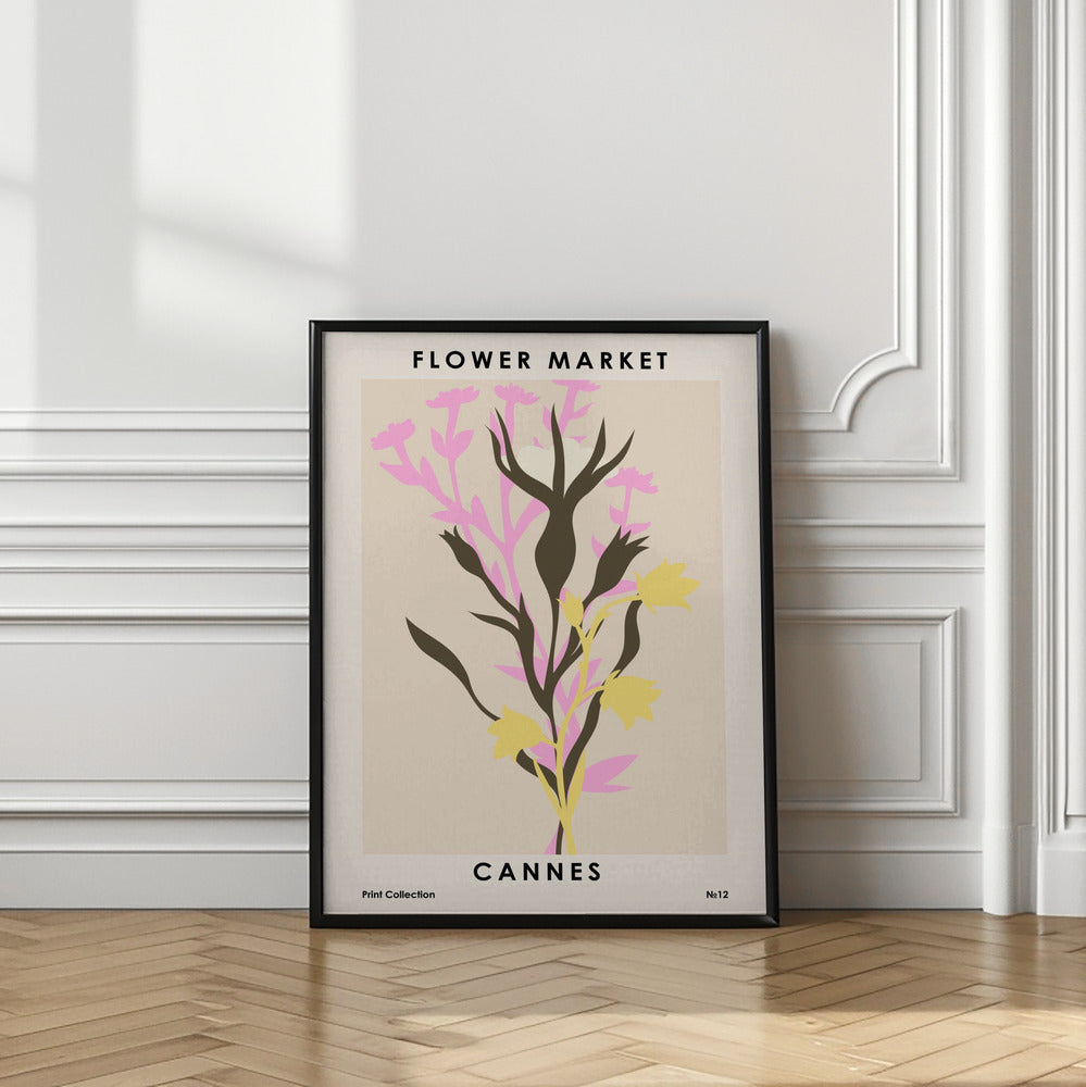 Flower Market Cannes Poster och Canvastavla