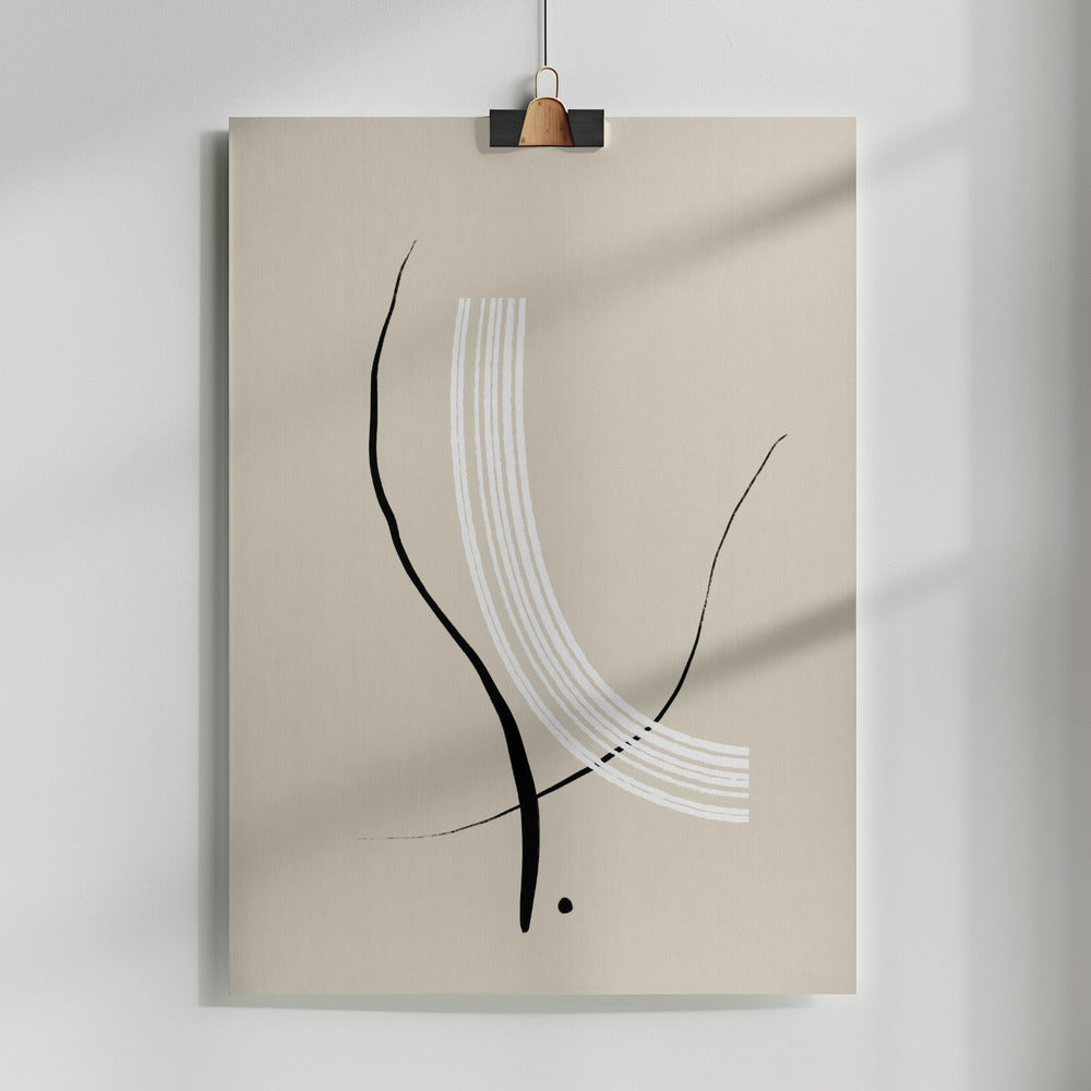 Composition of Lines - The Third Poster och Canvastavla