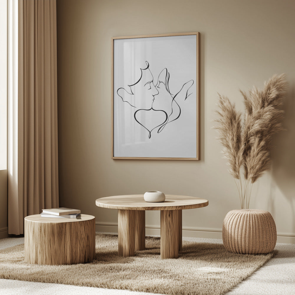 The Kiss Poster och Canvastavla