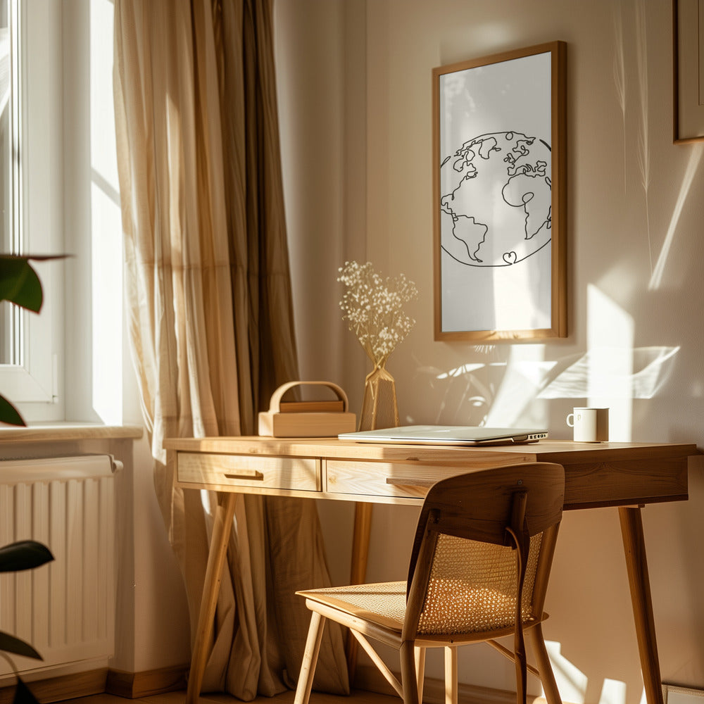 The World In Love Poster och Canvastavla