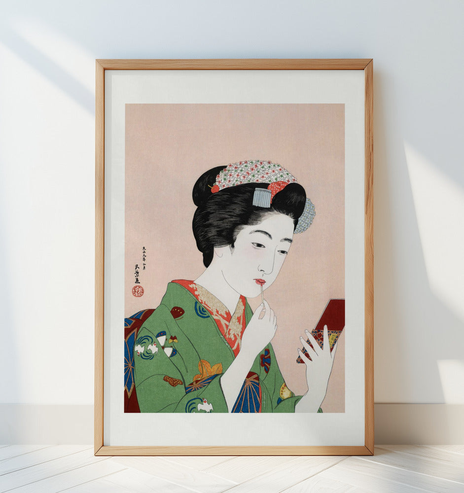 Woman Applying Rouge (1920) Poster och Canvastavla