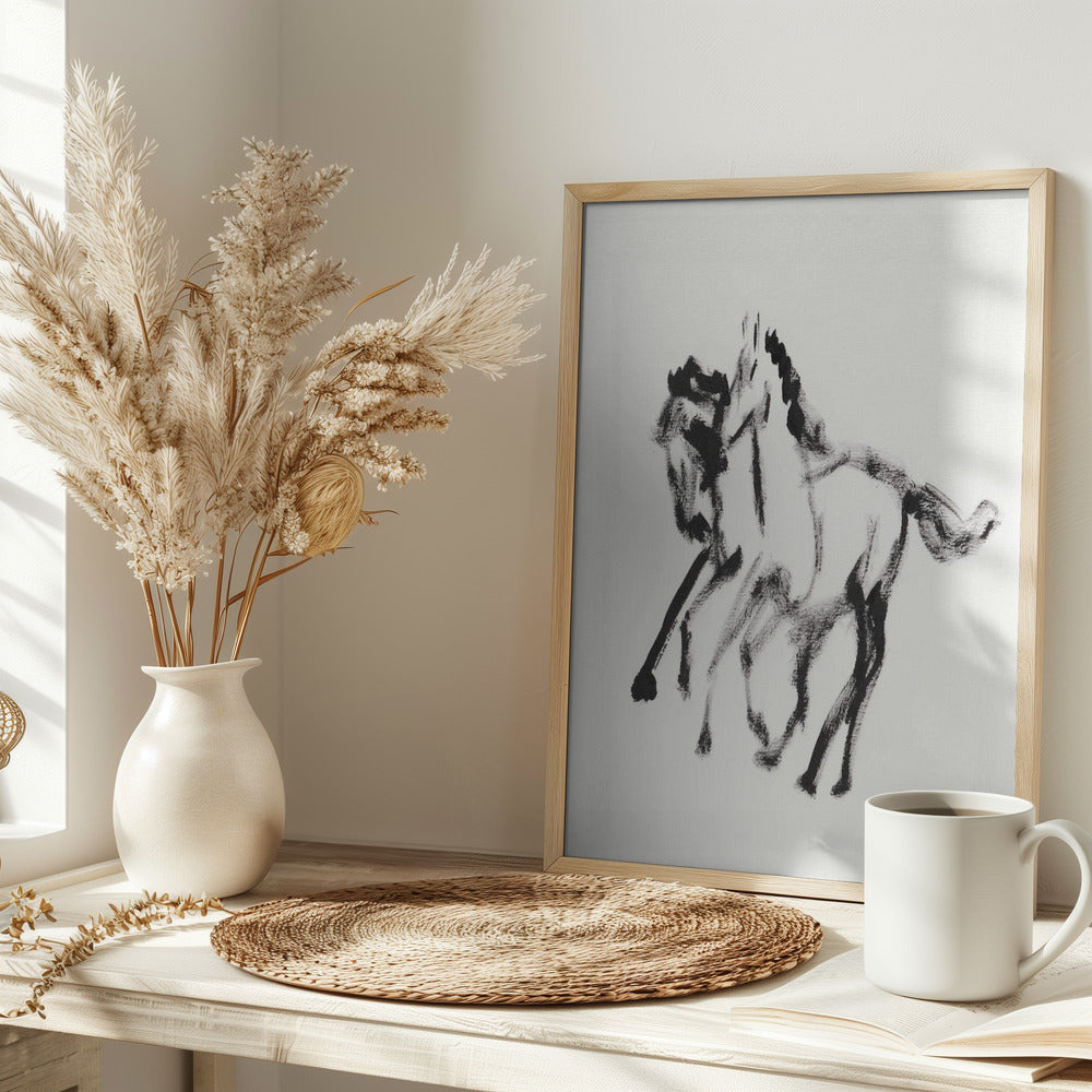 Horse 128 Poster och Canvastavla