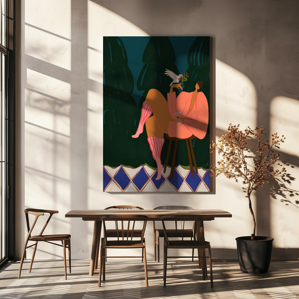 A Lil Birdy Told Me Poster och Canvastavla