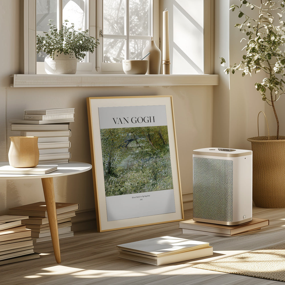 River Bank In Springtime (1887) Poster och Canvastavla