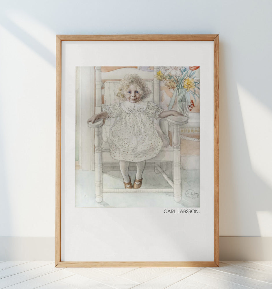 Portrait of Inga Maria Thiel, 1918 Poster och Canvastavla