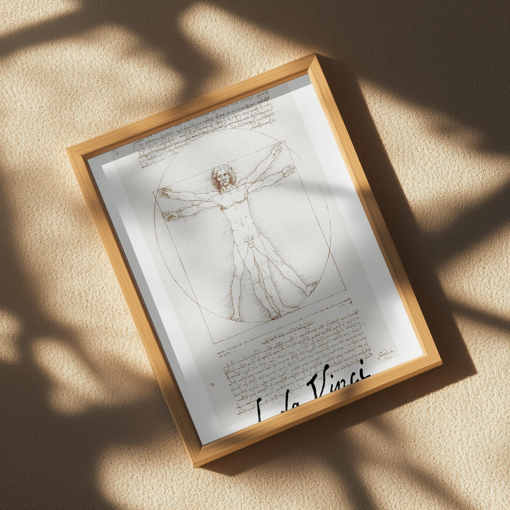 Vitruvian Man Signature Poster och Canvastavla