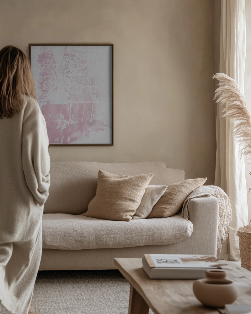 Pink abstract Poster och Canvastavla