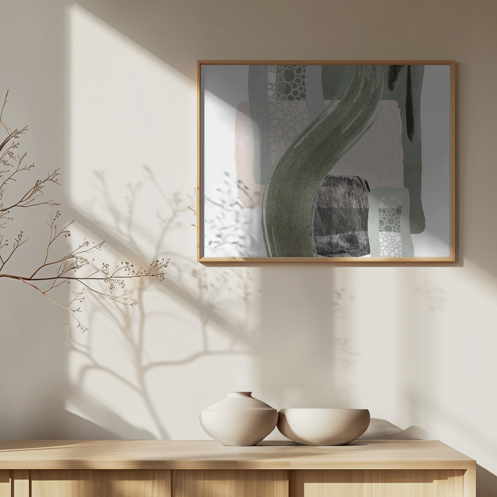 Shadows of Emerald-3 Poster och Canvastavla