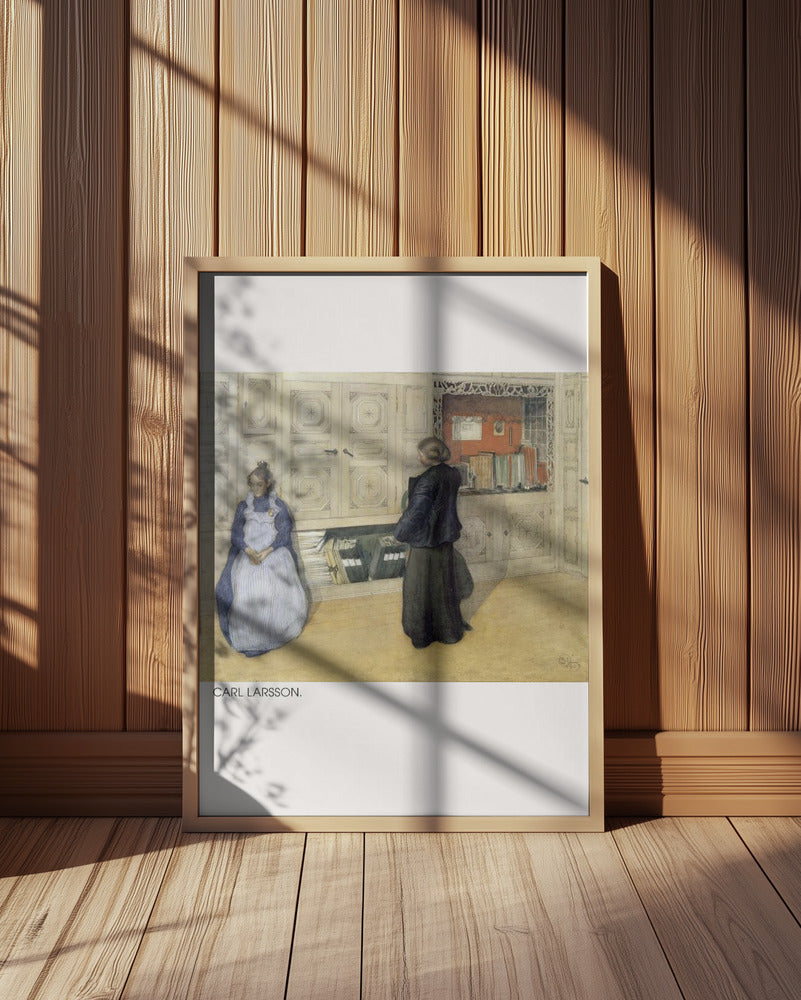 Carl Larsson, Mother and Daughter, 1903, Watercolour 1 Poster och Canvastavla