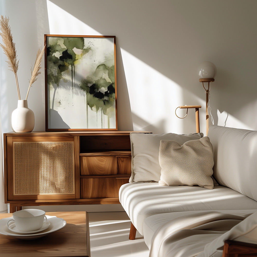 Greenpansies Poster och Canvastavla