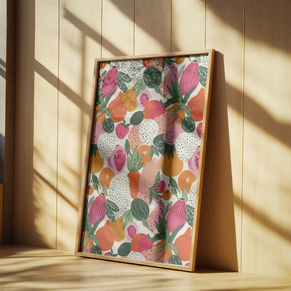Freshfruitspattern Poster och Canvastavla