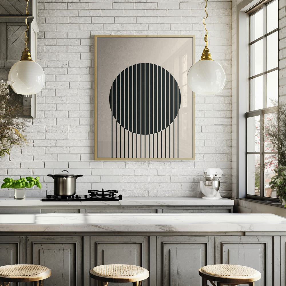 Minimal Circle Vibes #1 Poster och Canvastavla