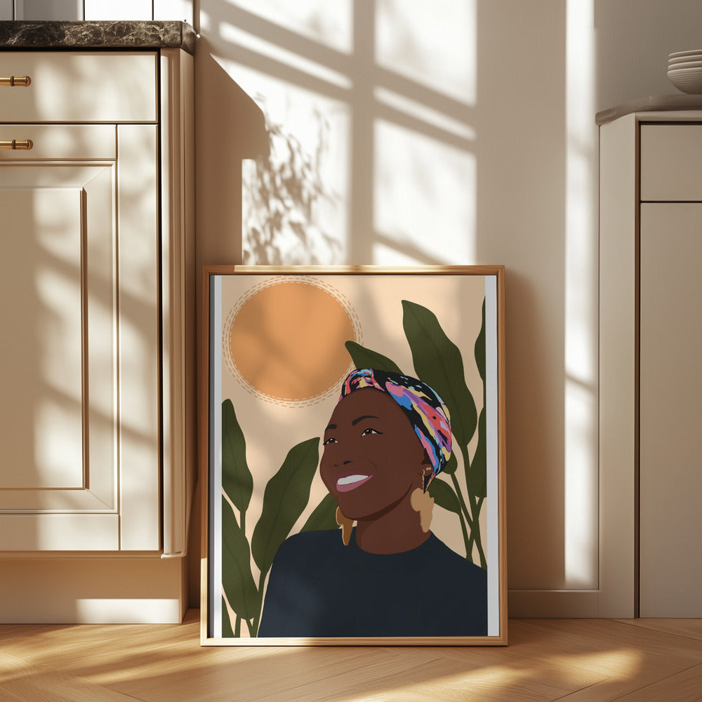 Sunny smile Poster och Canvastavla