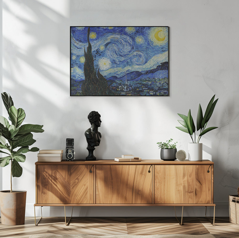 The Starry Night Poster och Canvastavla