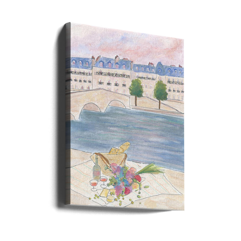 Picnic At the Seine 70x100 Poster och Canvastavla
