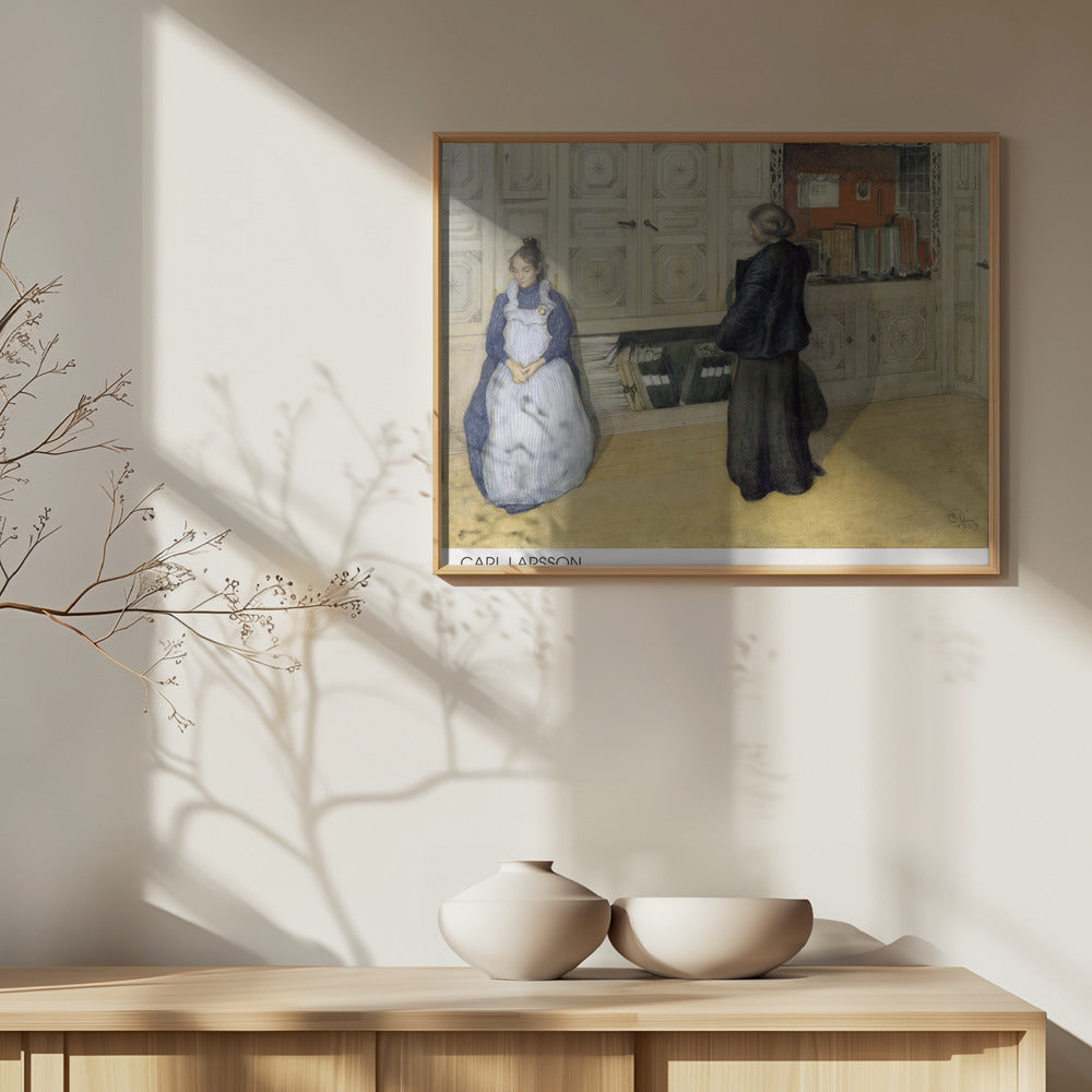 Carl Larsson, Mother and Daughter, 1903, Watercolour 1 Poster och Canvastavla