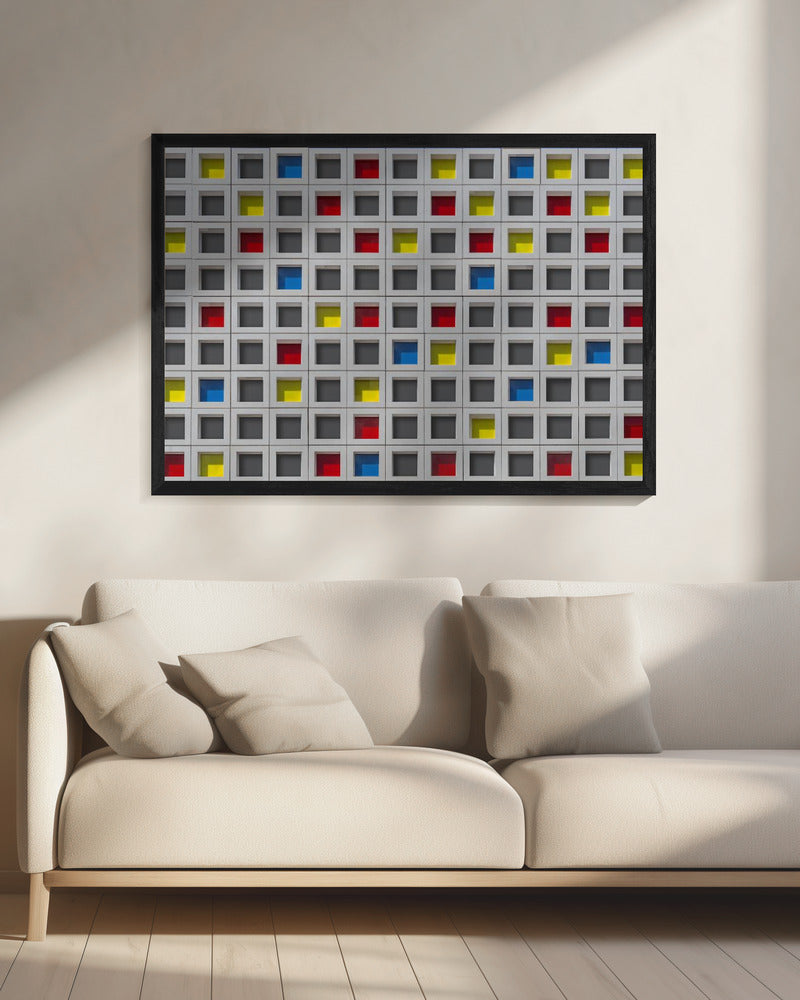 Edited Mondrian wall Poster och Canvastavla