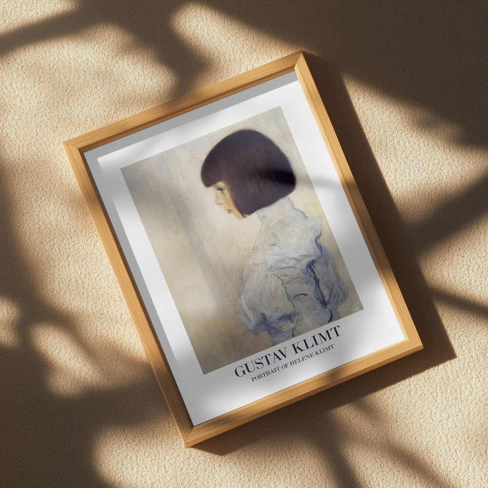 Portrait of Helene Klimt (1898) Poster Poster och Canvastavla