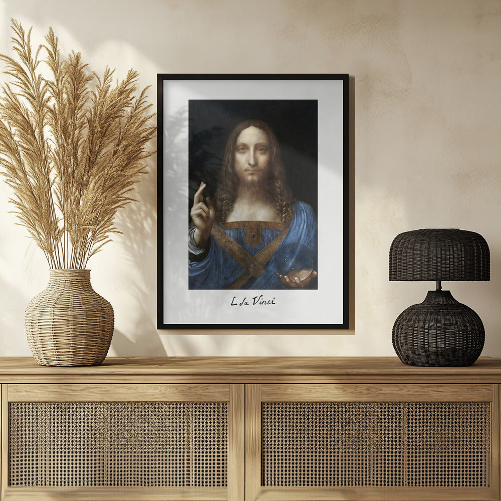 Salvator Mundi (circa 1500) Poster och Canvastavla