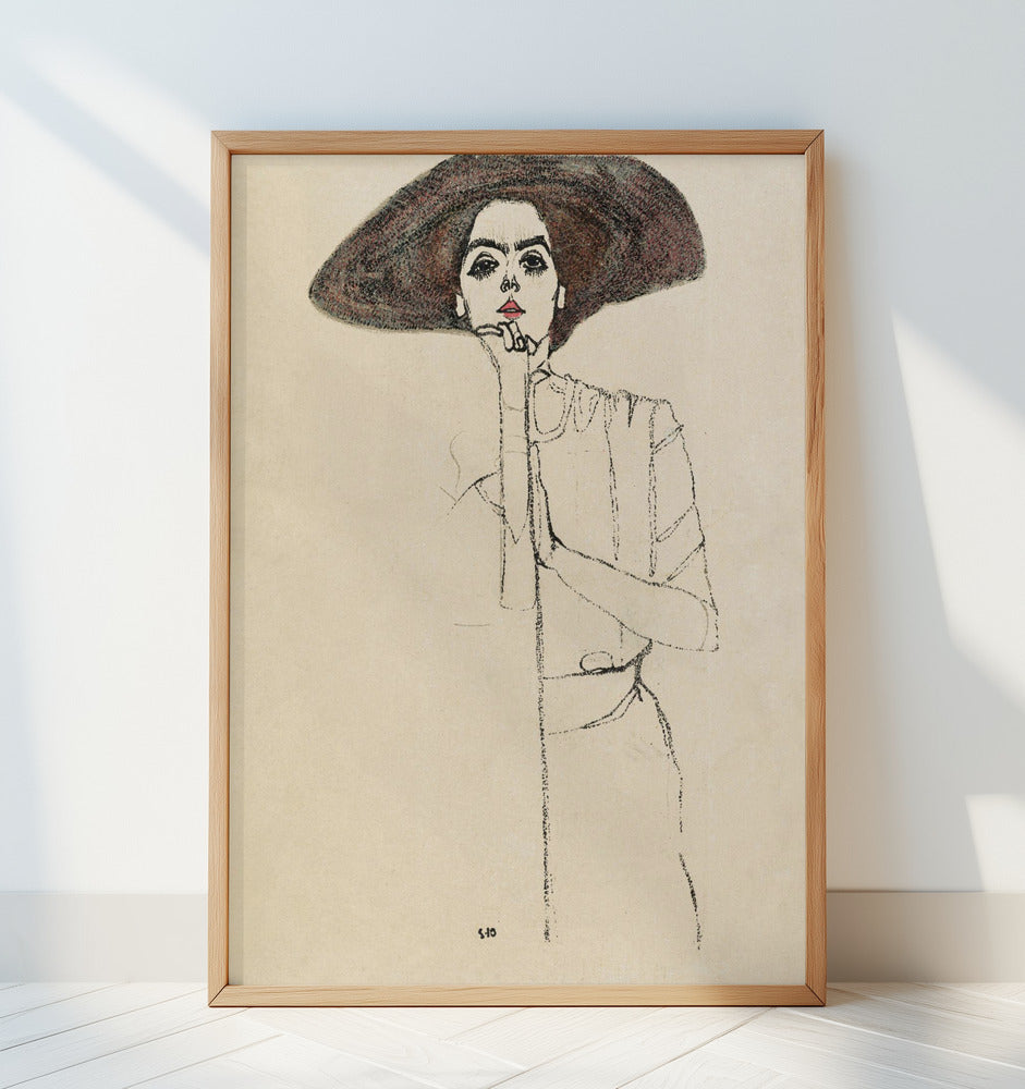 Portrait of a Woman 1910 Poster och Canvastavla