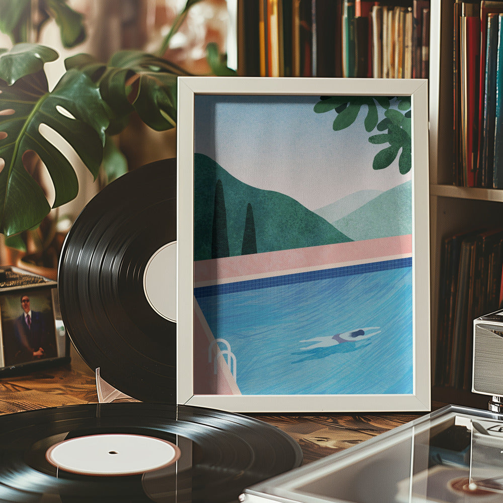 Swimming Pool ii Poster och Canvastavla