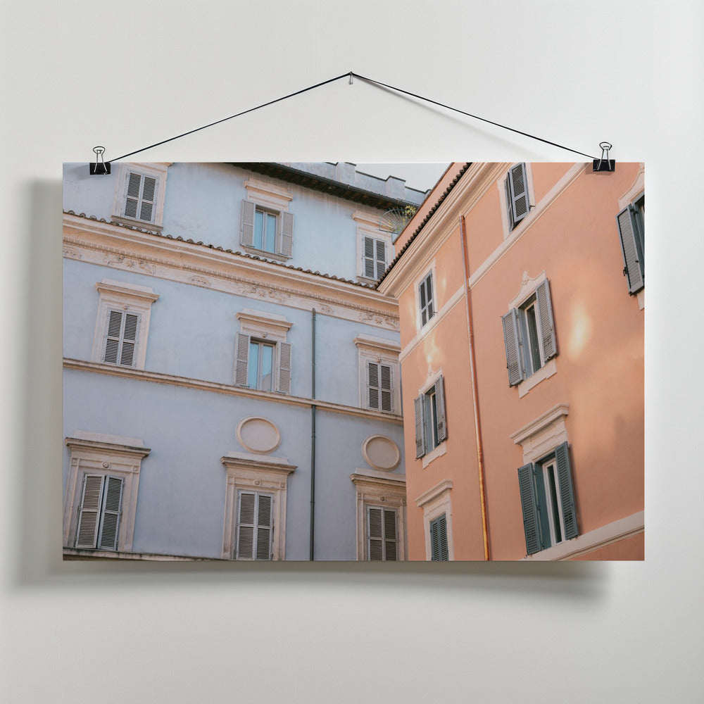 Trastevere in Lilac and Pink Poster och Canvastavla