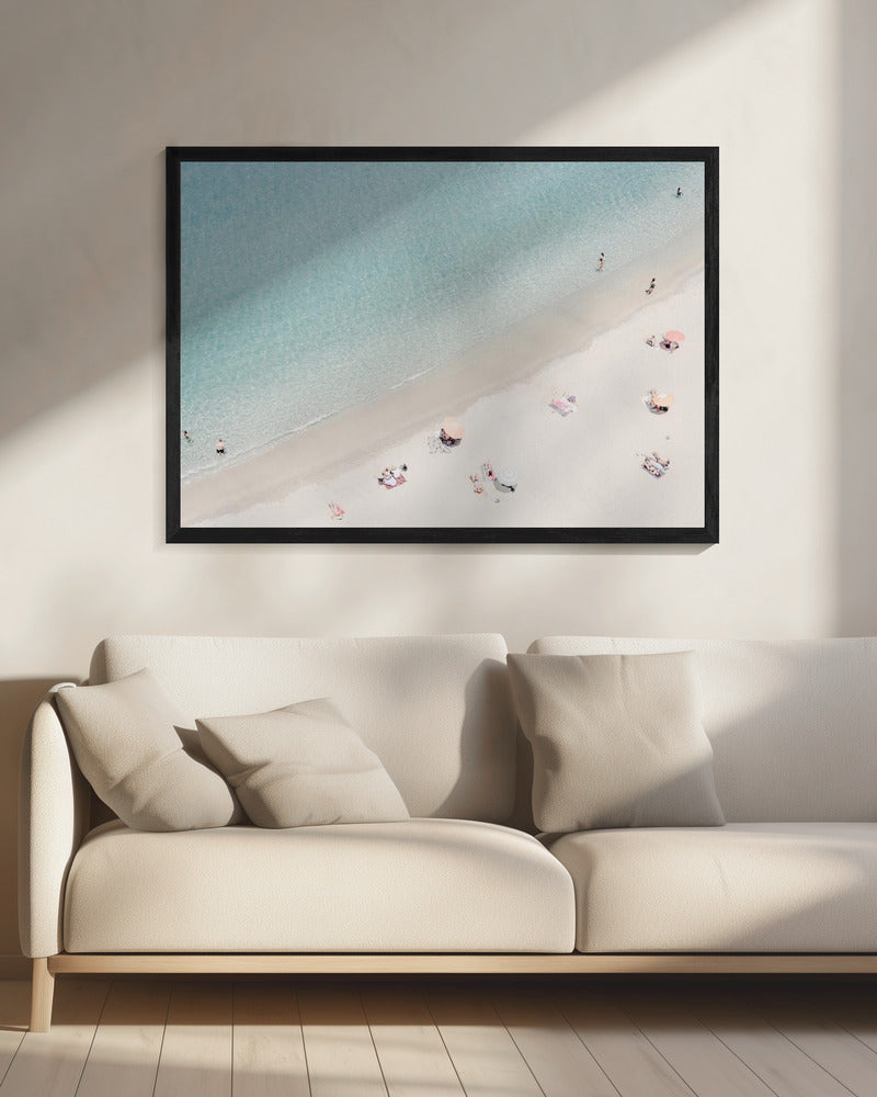 Aerial beach view Poster och Canvastavla