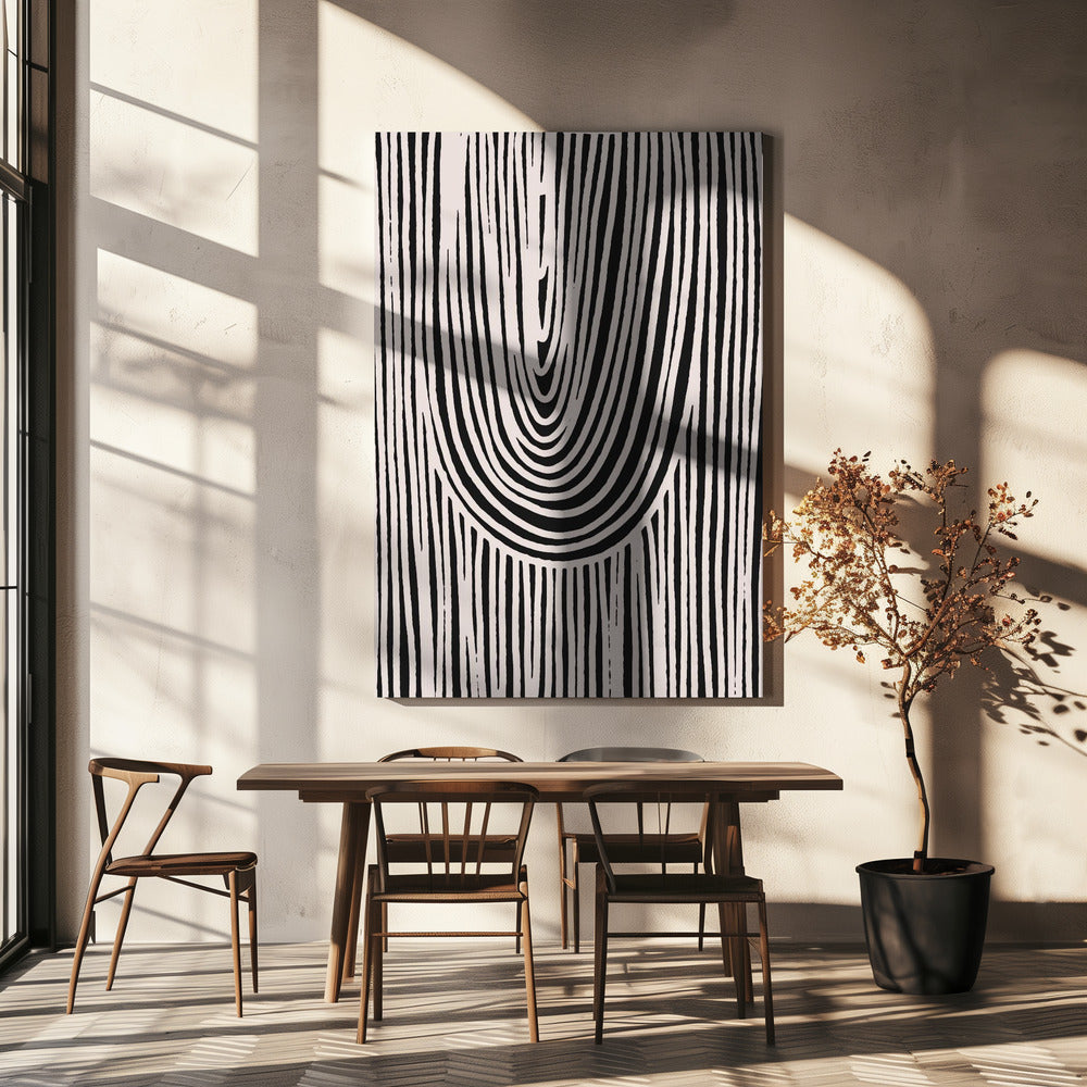 Hanging Stripes Poster och Canvastavla