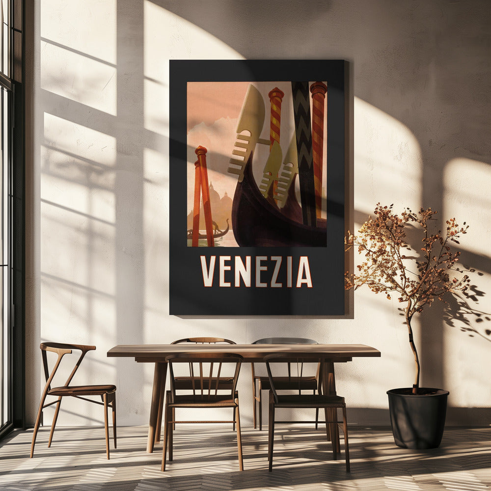 Venezia Poster Dark Poster och Canvastavla