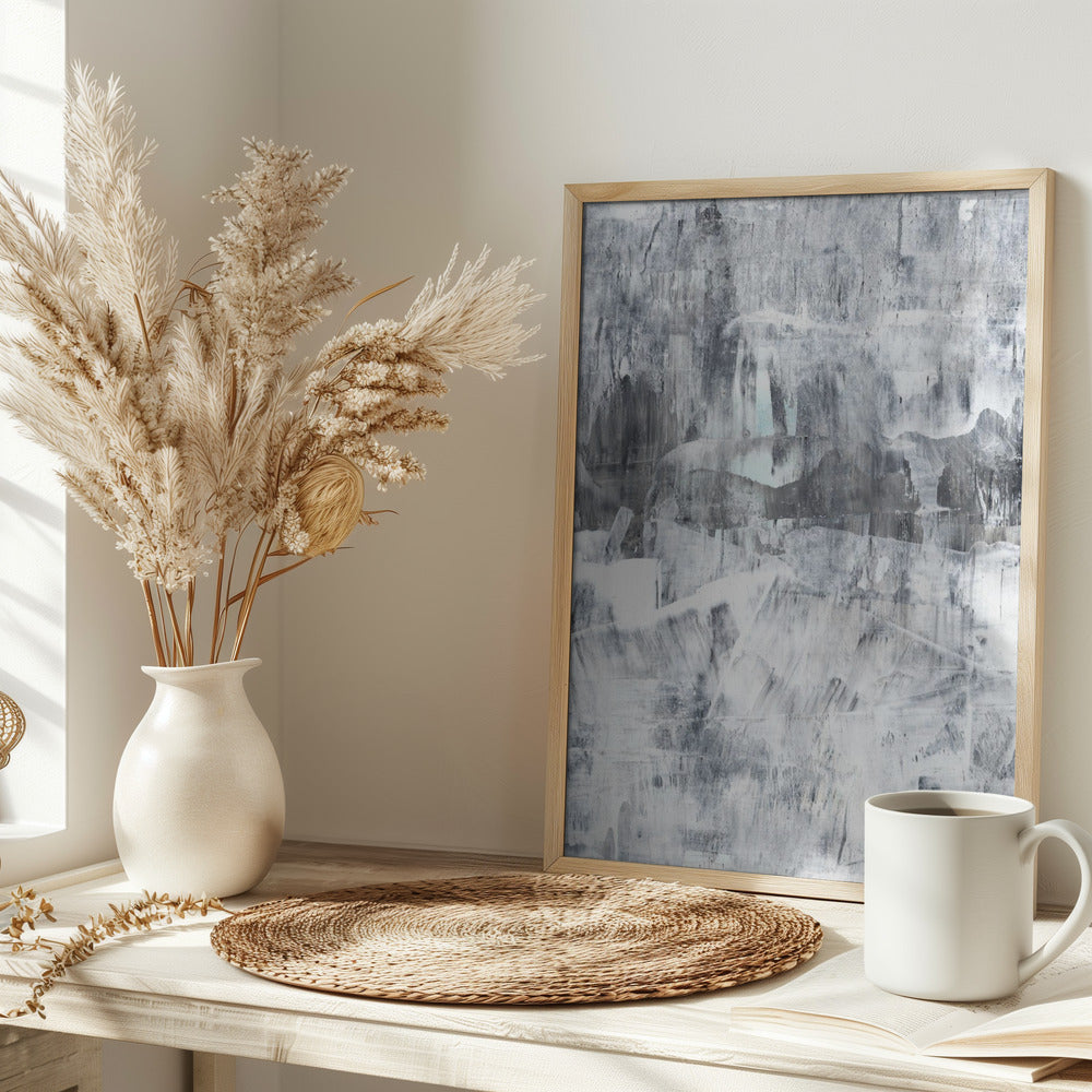 Concrete structure 17 Abstract painting mural Poster och Canvastavla